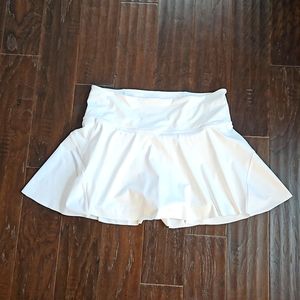 Athleta Ace Tennis Skort 13.5", White, Size 1X